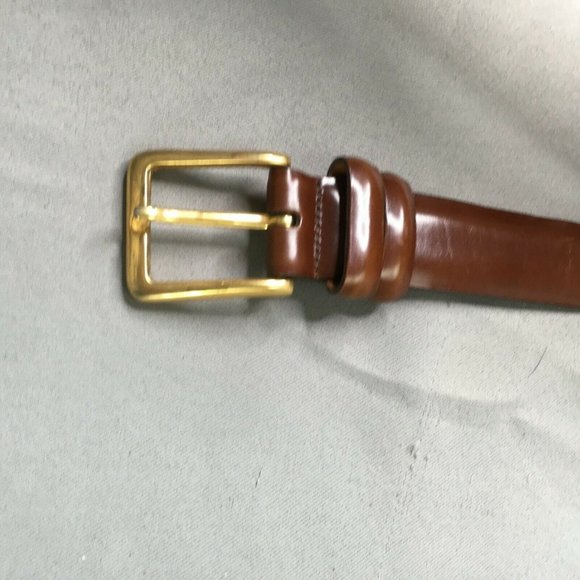 Cole Haan Belt Mens 40/100 Leather Hand Antiqued Brush Off # - Picture 2 of 9